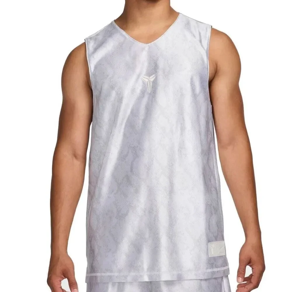 NWT Nike Kobe Dri-fit Reversible Basketball Jersey white snakeskin tank top FZ09